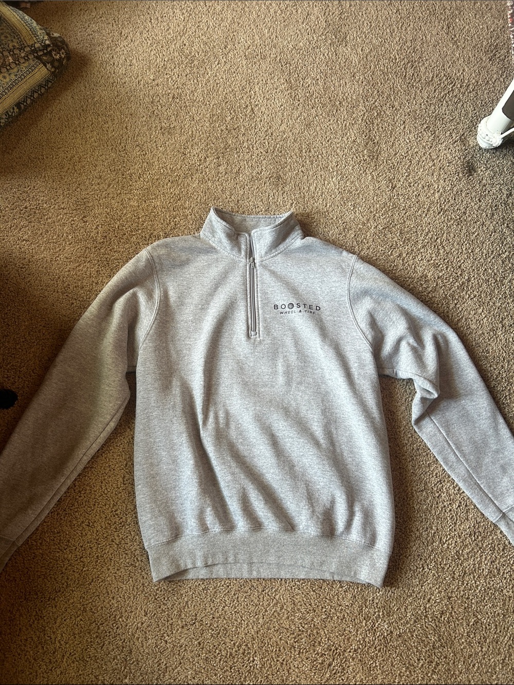 Heather Gray Quarter-Zip Sweatshirt - Men